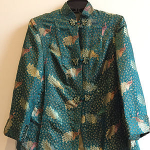 Beautiful satin Chinese housecoat